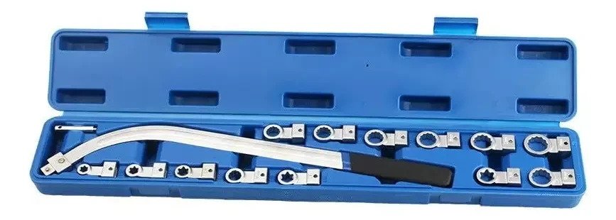 Juego Llaves Largas Estriadas Tensores Poly V (x) 15 Pc Prof 2