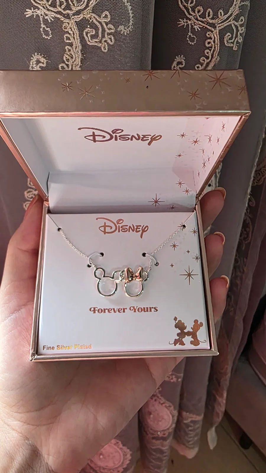 Disney Mickey & Minnie Mouse Two-tone necklace  2