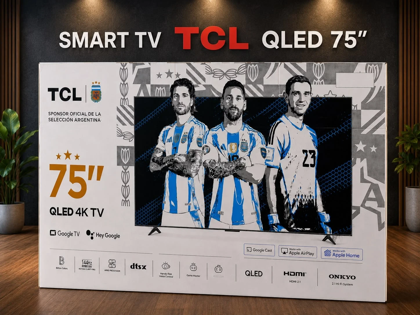 Smart TV 4K UHD QLED 75'' TCL 75P8K Google ‼️SOLO POR PEDIDO‼️
