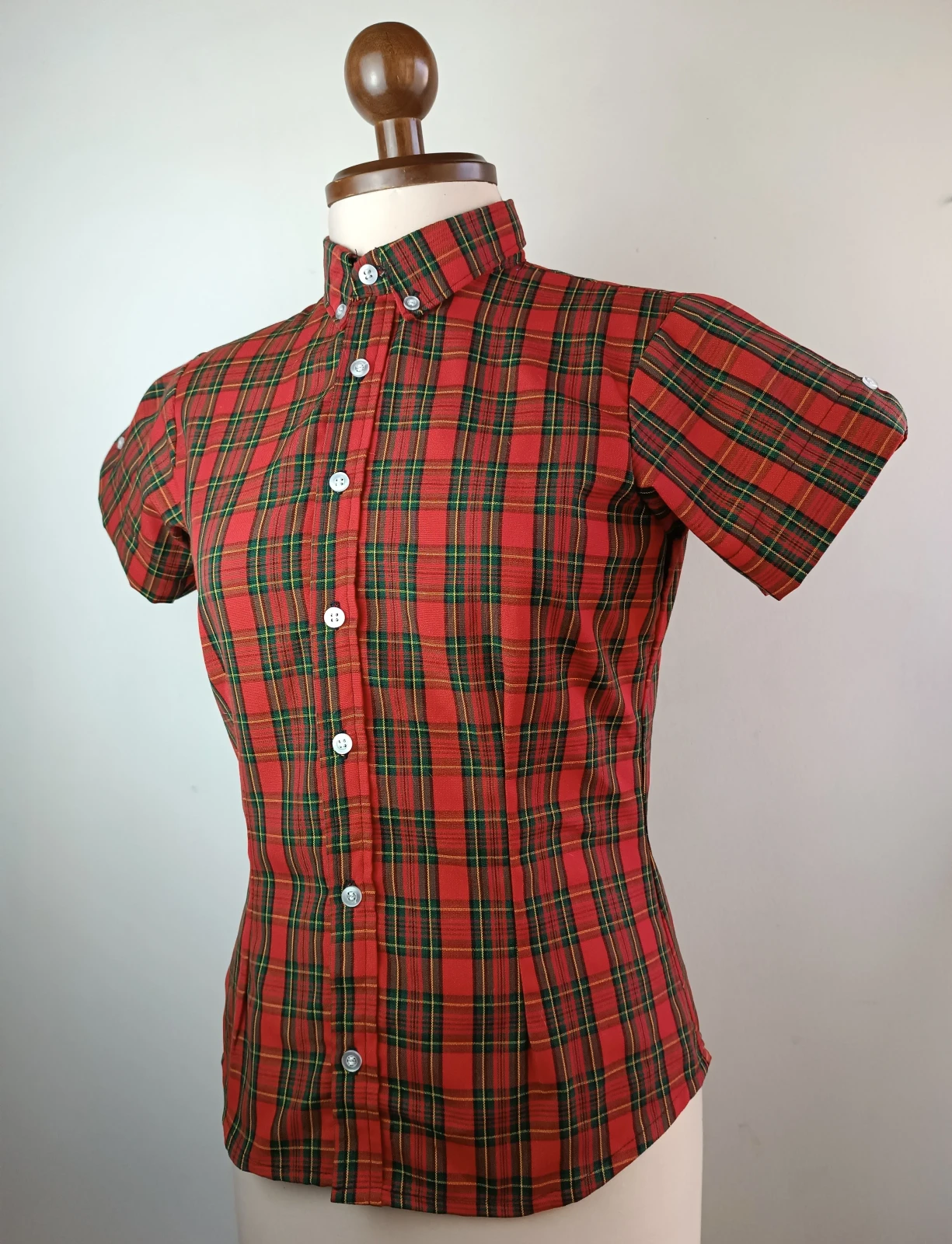 Camisa cuadros escoses mujer talla M 