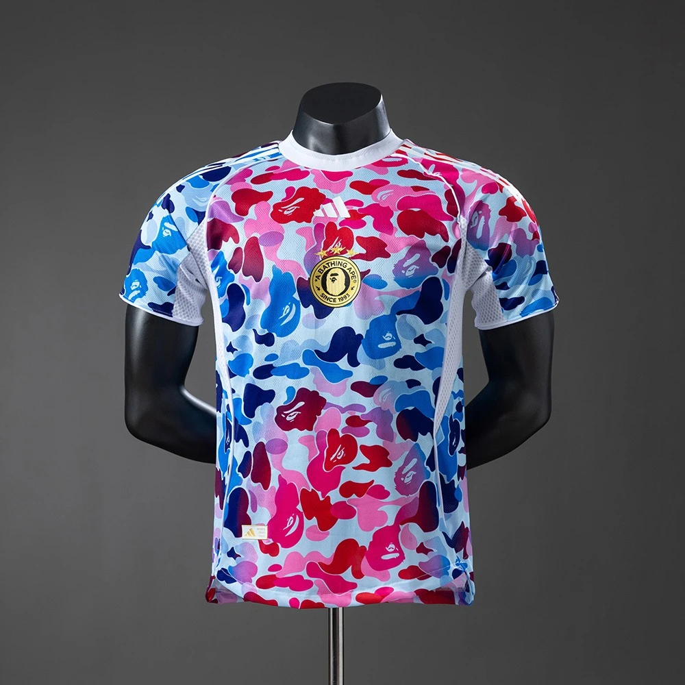 CAMISETA IMPORTADA VERSION JUGADOR  DE ADIDAS X BAPE