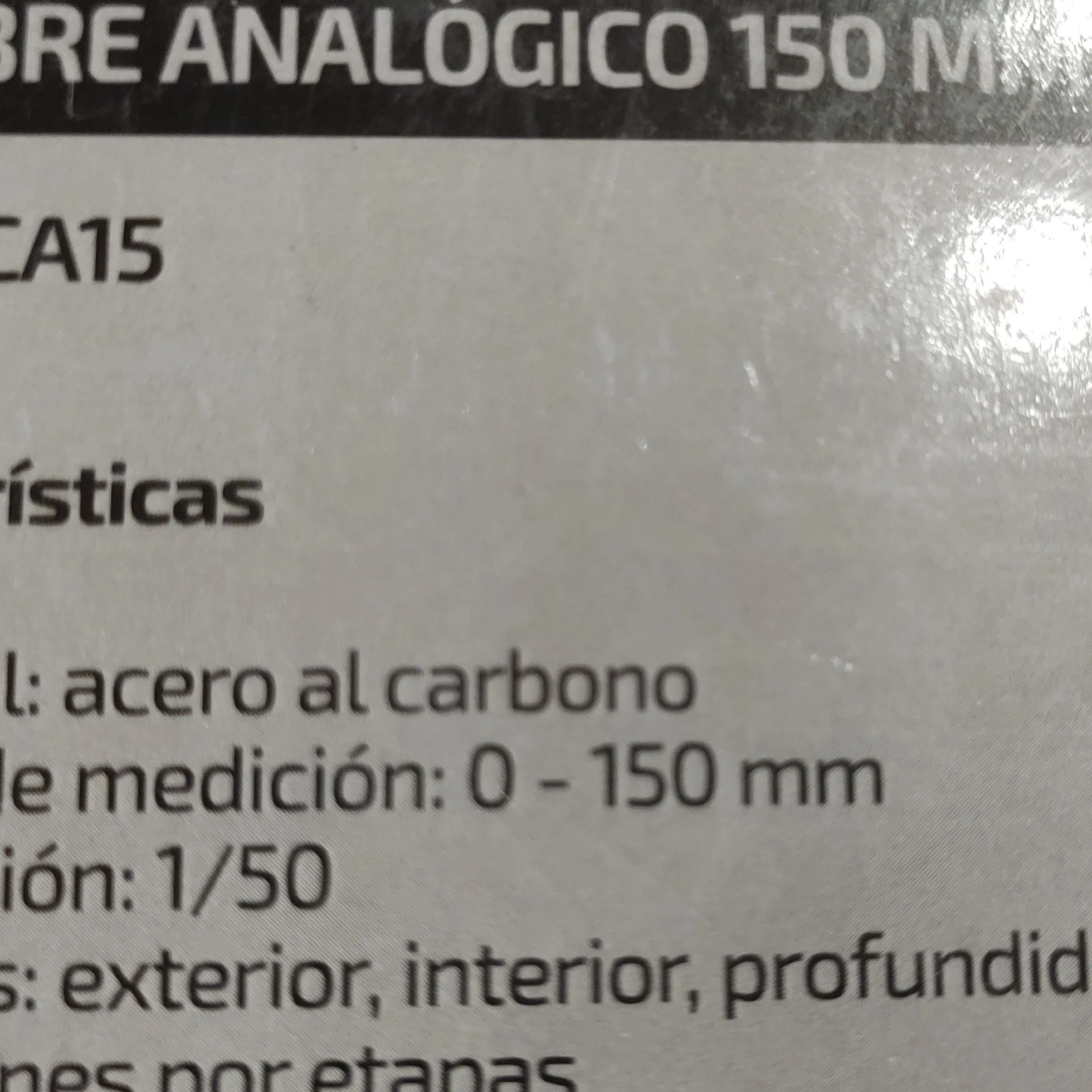 CALIBRE ANALÓGICO 150MM CON ESTUCHE RÍGIDO  4