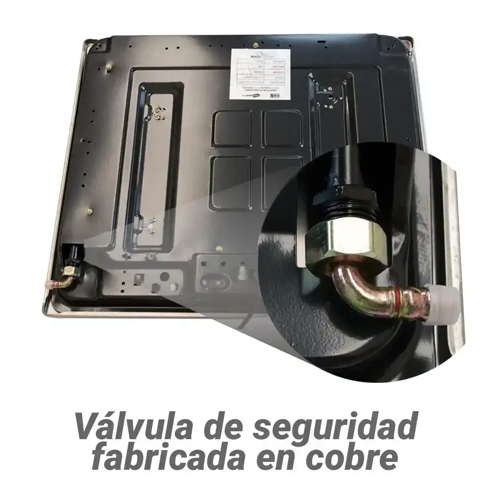 Parrilla empotrable de acero inoxidable  4 quemadores  3