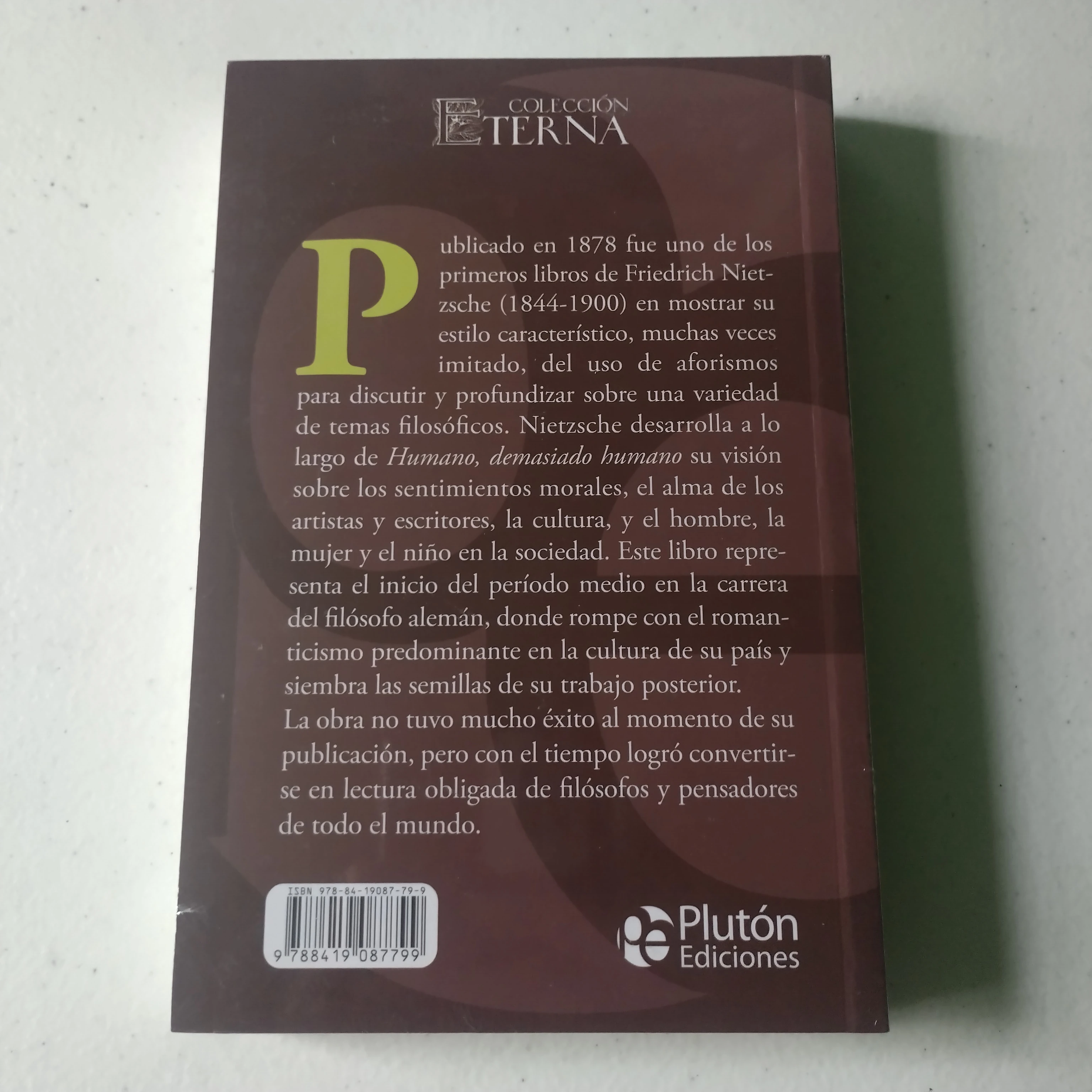 Humano demasiado humano , Friedrich Nietzsche nuevo  2