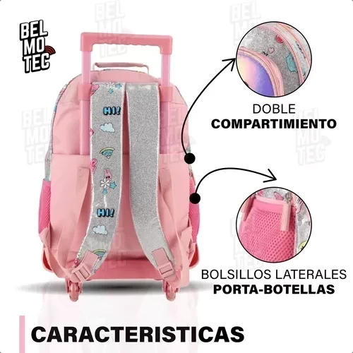 MOCHILA CON CARRO ESCOLAR TRENDY 3