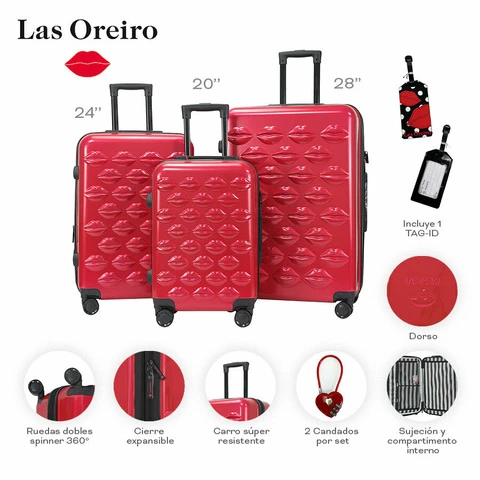 VALIJA OREIRO x3 (se venden juntas)