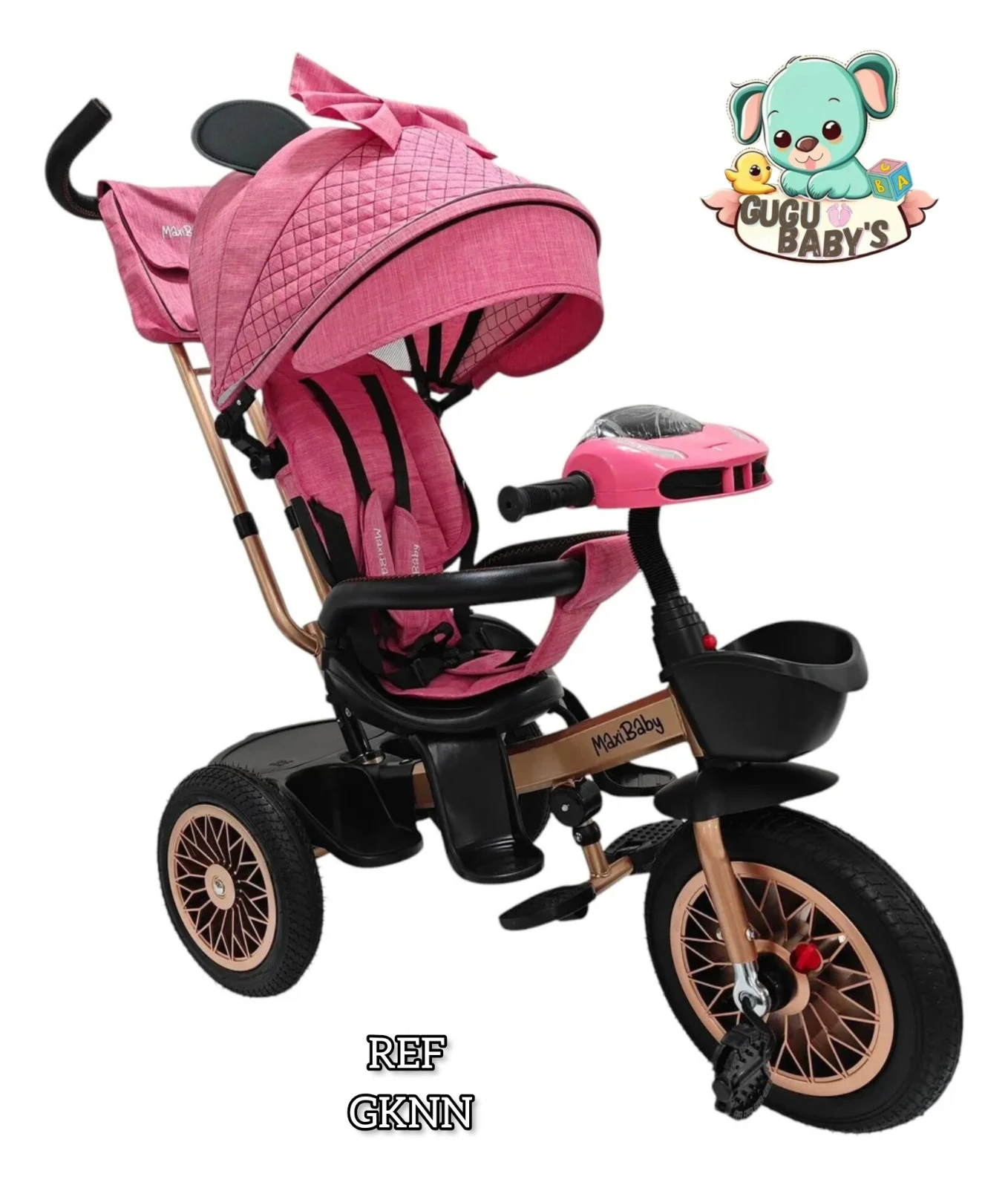 TRICICLO MAXI BABY ROSADO