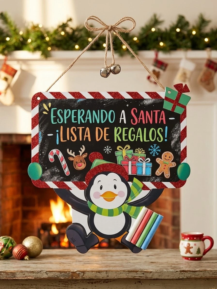 Pizarras navideñas reutilizables de tiza. 2