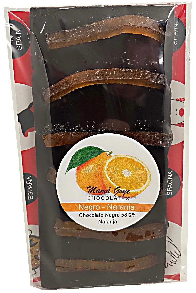 TABLETA CHOCO NEGRO NARANJA 
