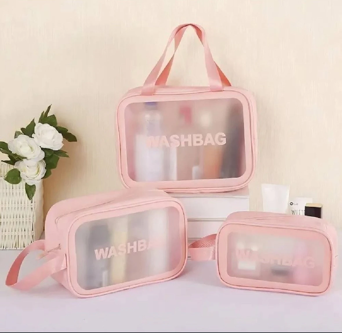 Trio de cosmetiqueras washbag 3
