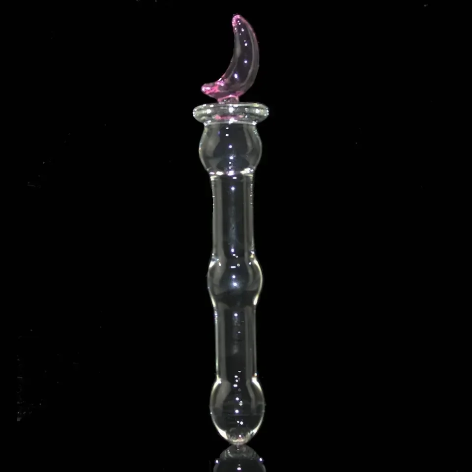 Crystal Glass Anal Plug Bear Star Moon Style  6