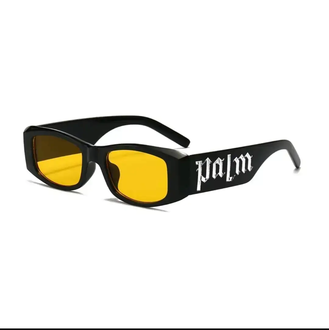 Lentes de sol Cuadrados - Black & Yellow - Palm Angels