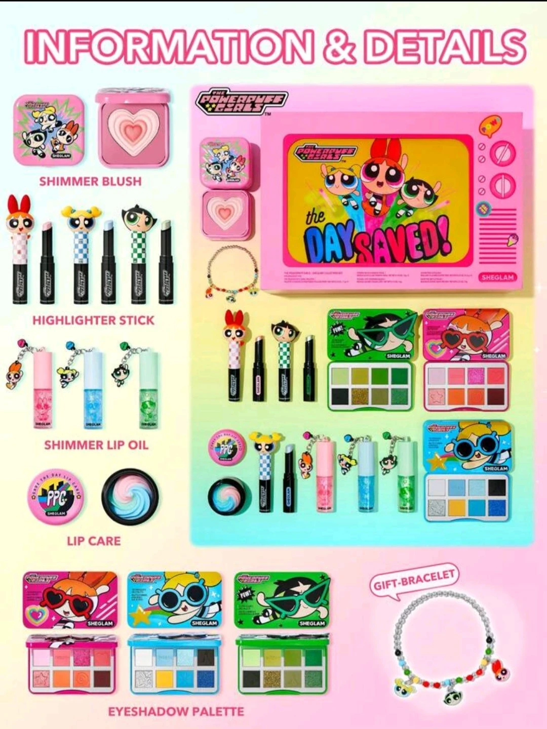 Colección chicas superpoderosas sheglam 7