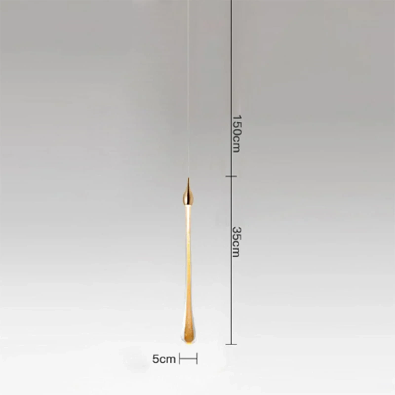 LAMPARA COLGANTE SIMPLE 3W LUZ CALIDA/3000K 5