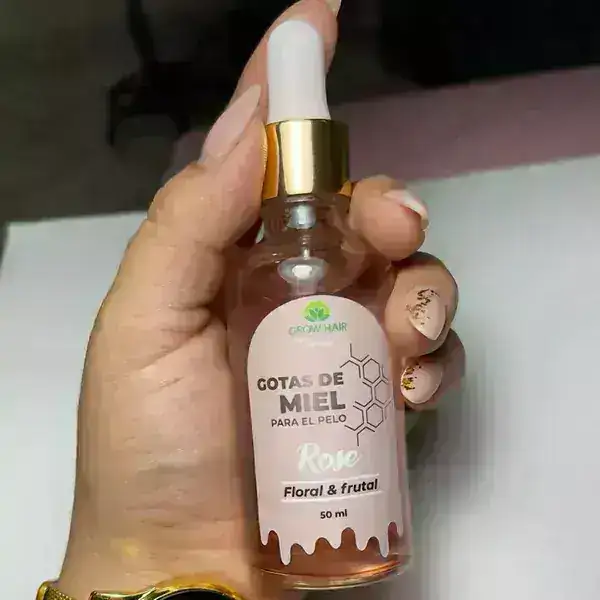 Gotas de miel para el  cabello 