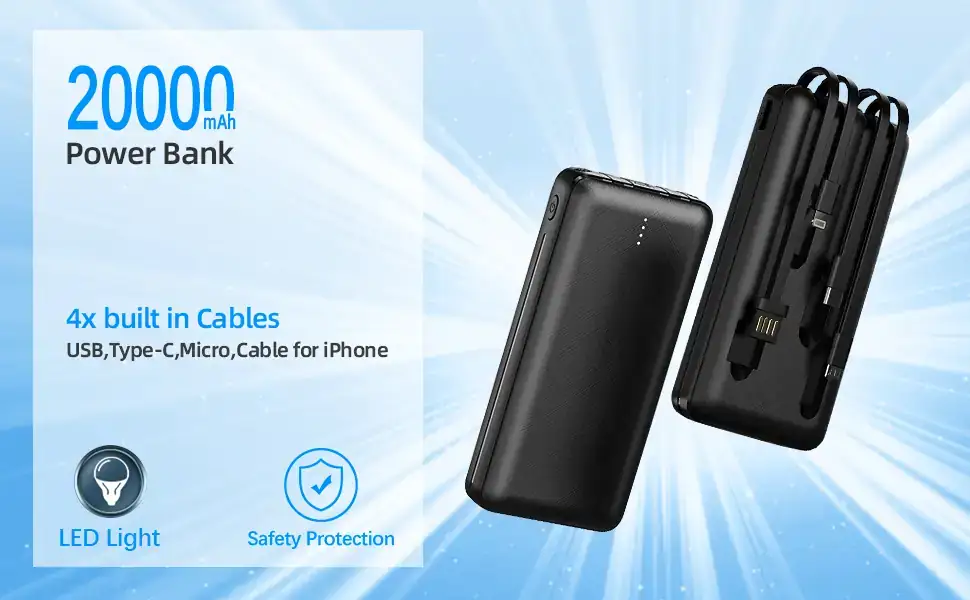 Cargador Portátil 20 000 mah