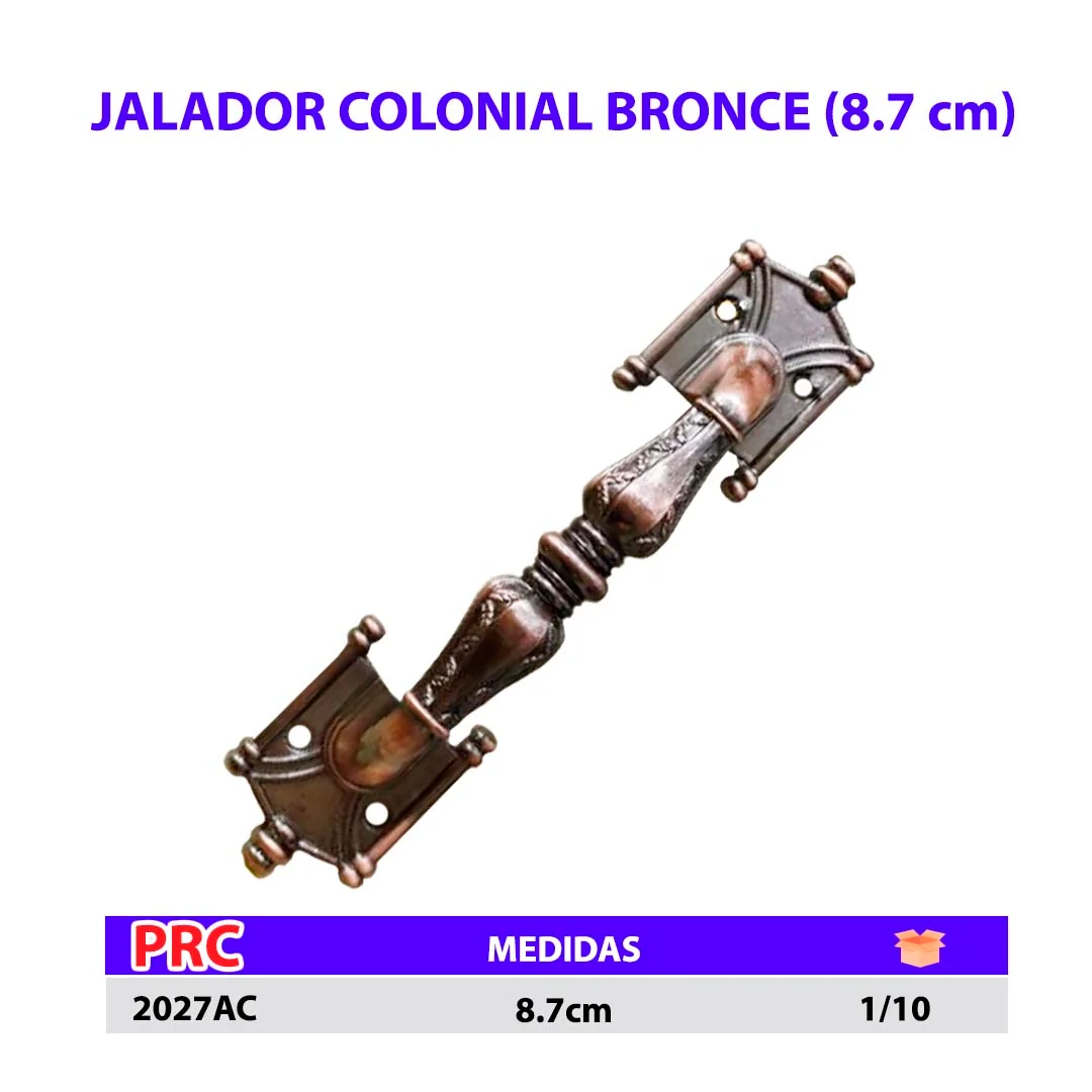 JALADOR COLONIAL Bronce (paq/24pz) 2027AC 