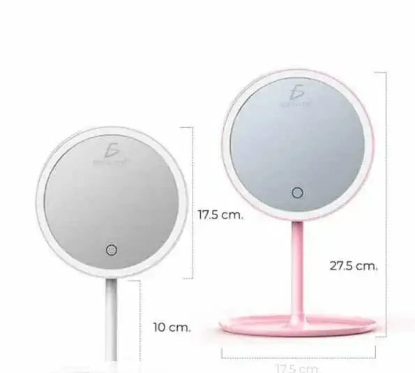 Espejo Touch Portátil Con Aro De Luz  2