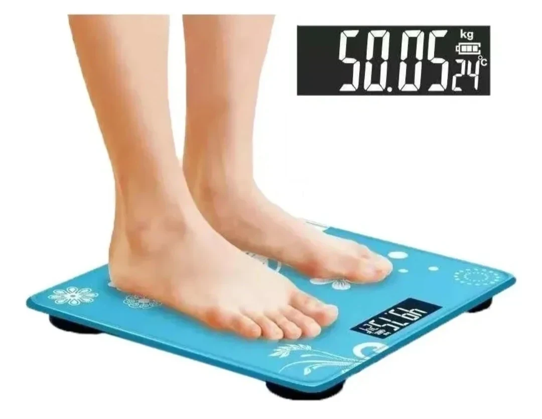 Balanza Pesa Digital Baño 180kg Vidrio Con Diseños 2