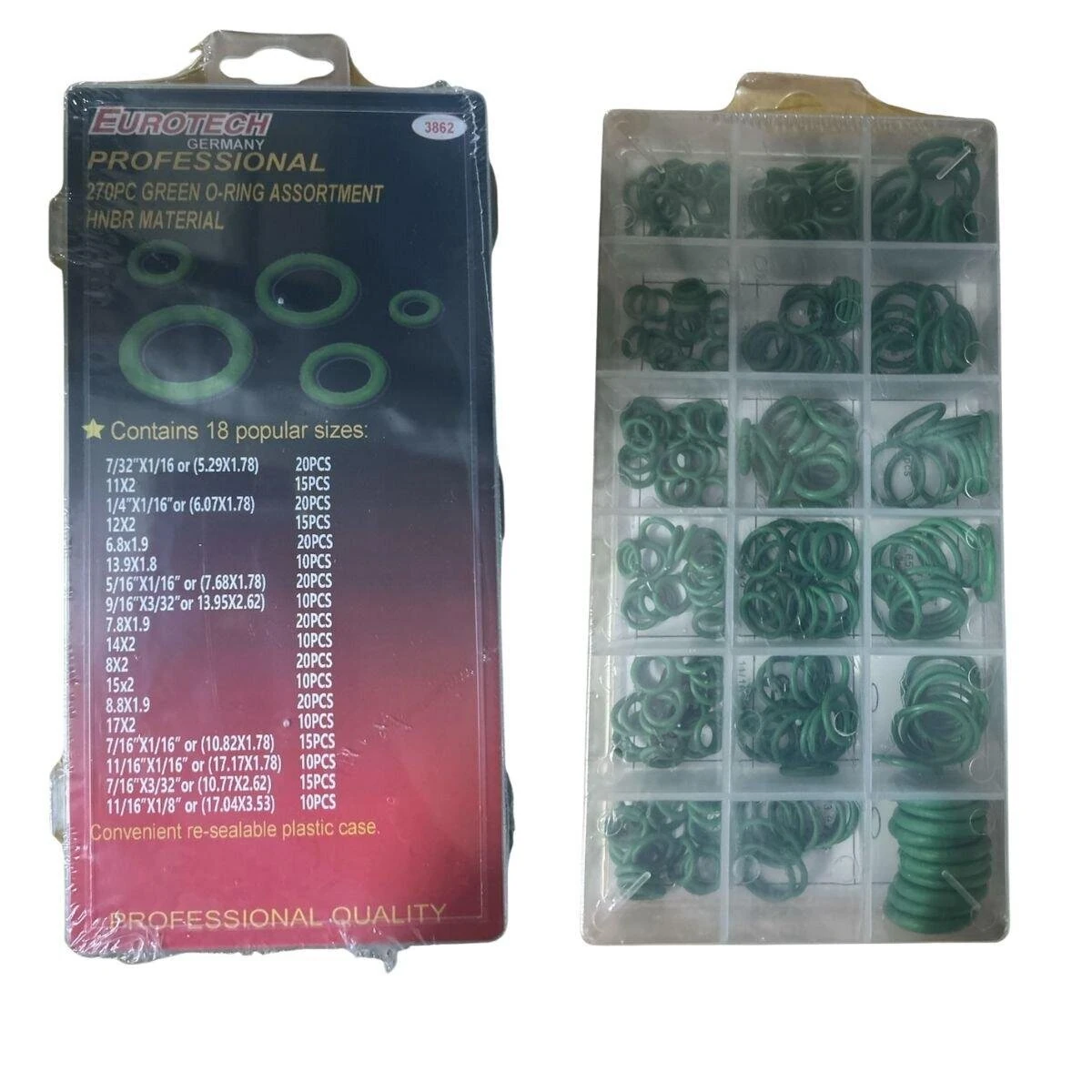 KIT DE ORING VERDES PARA AIRE ACONDICIONADO 
