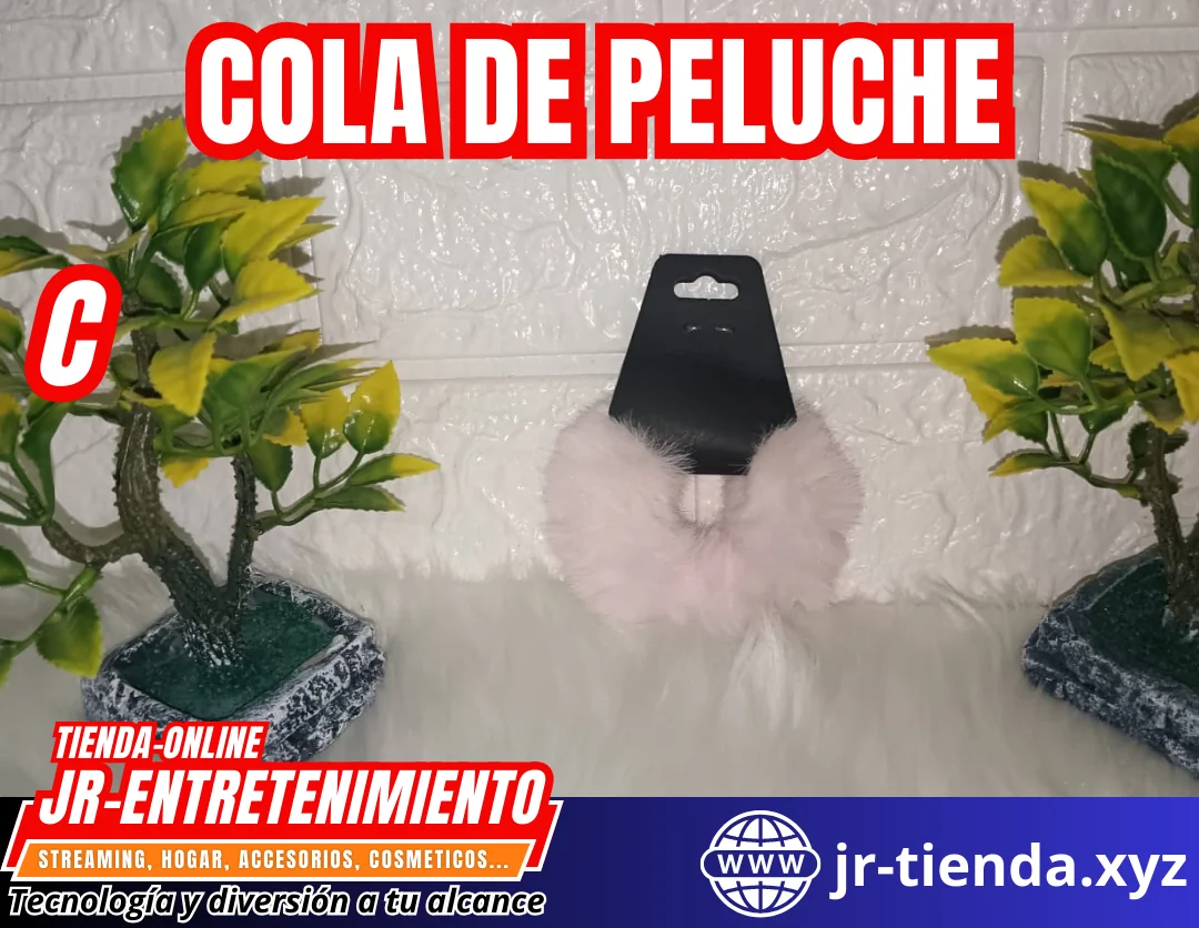 COLA DE PELUCHE DE VARIOS COLORES 8
