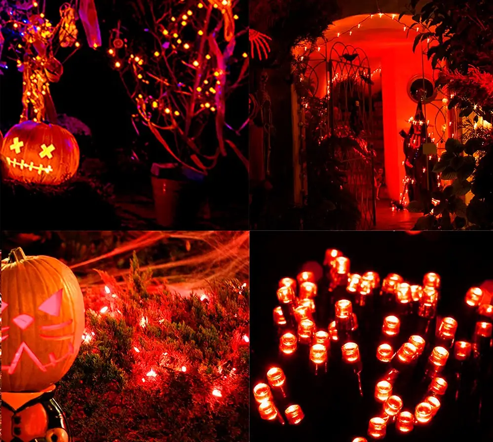 Serie 200 luces LED Halloween día de muertos 8 modos de uso  4