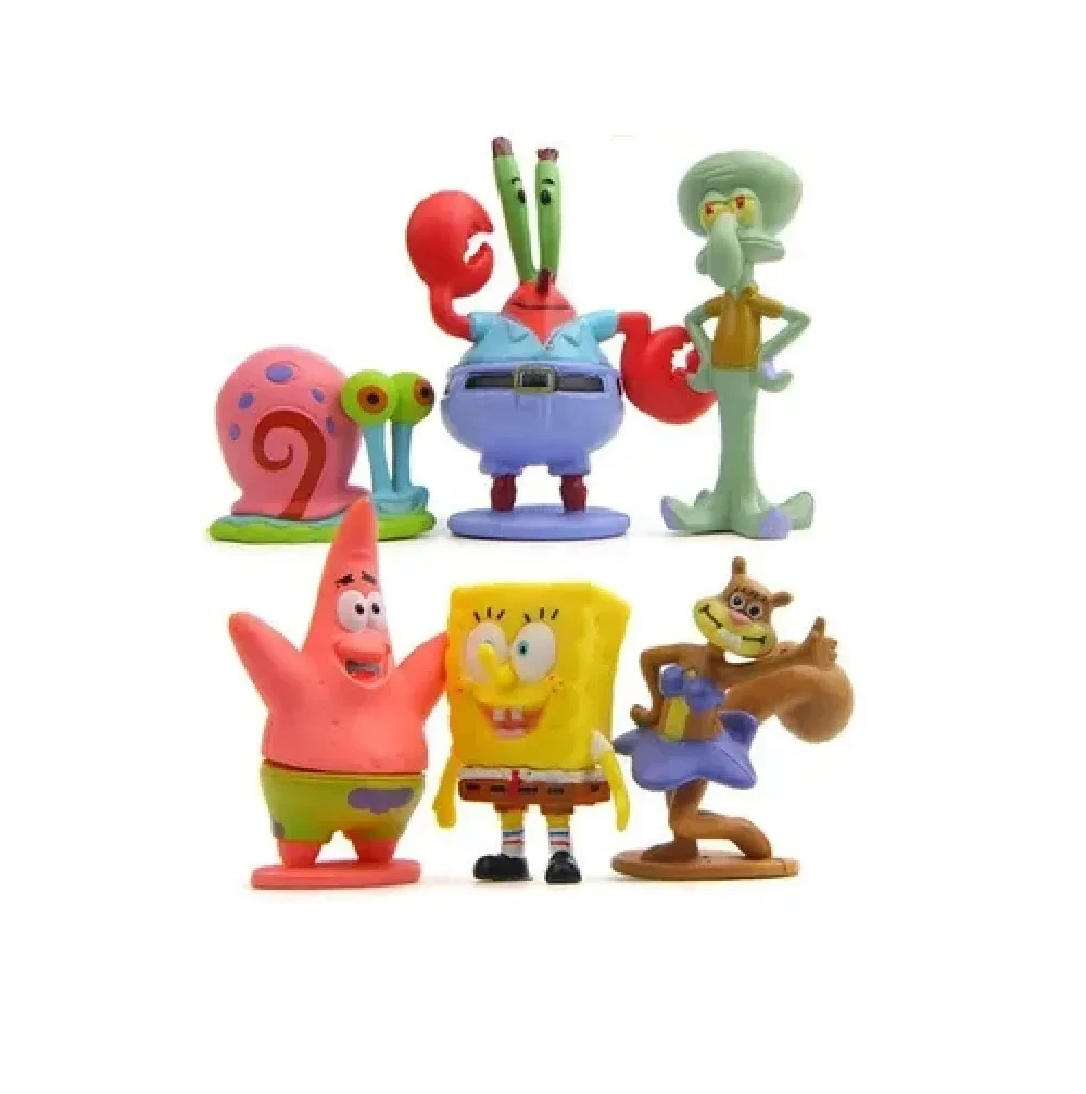 Set De Adornos en Silicona Bob Esponja x 6 