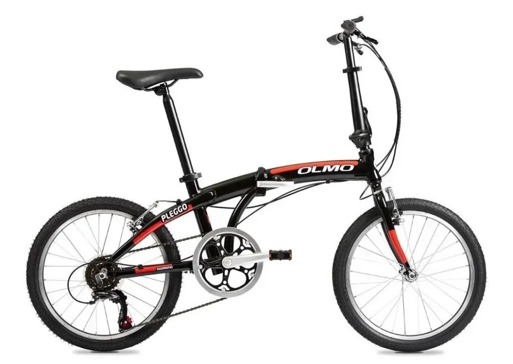 Bicicleta OLMO Pleggo Rod. 20 Negro/Rojo