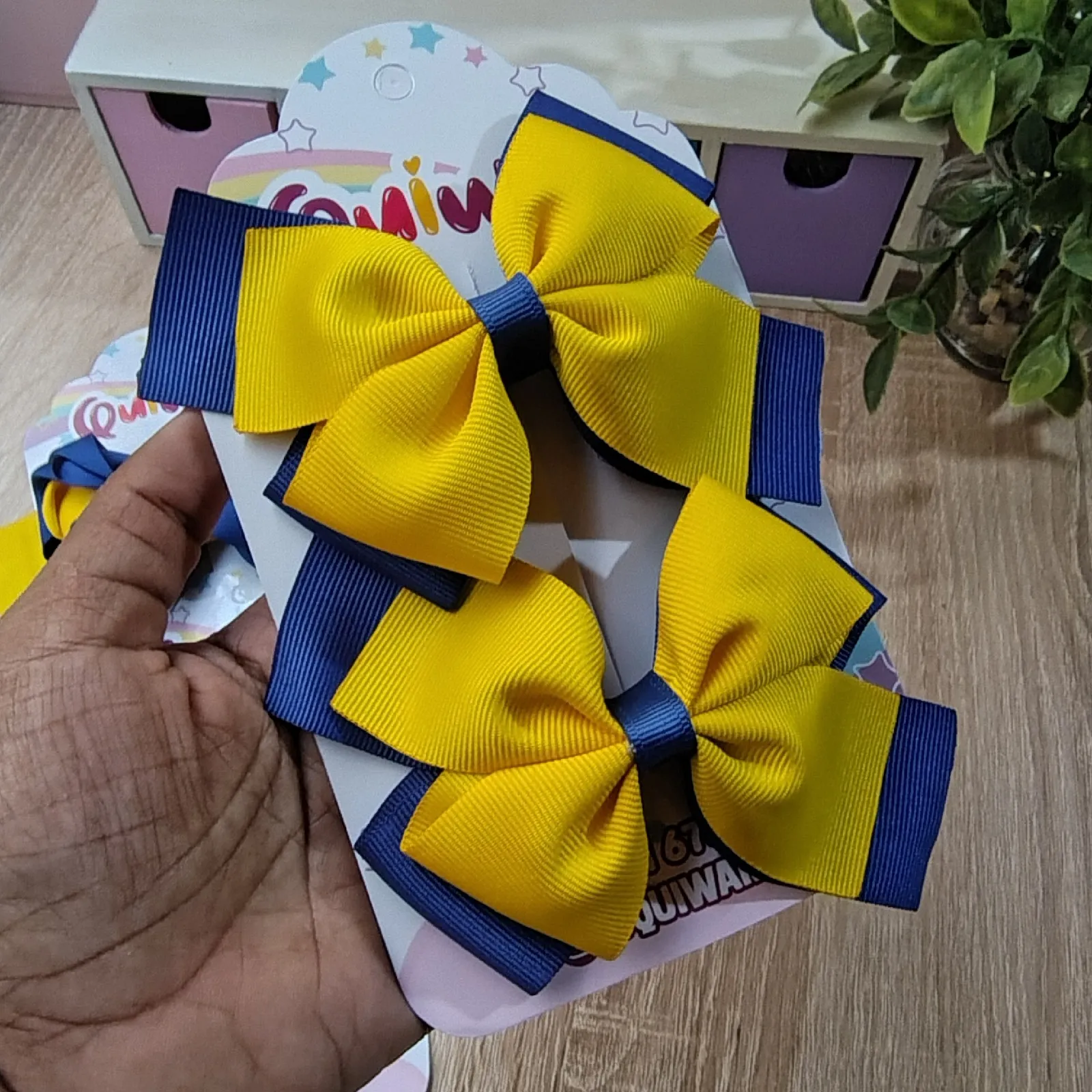 Set Escolar Amarillo y Azul Rey 2