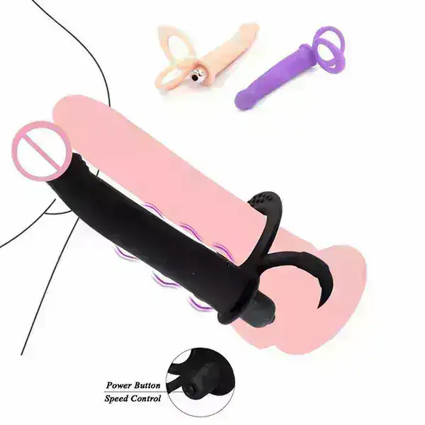 Doble Anillo con dildo A009 2