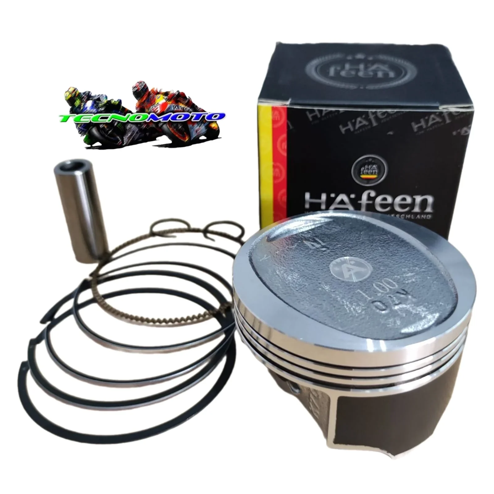 KIT PISTON HONDA 190 CB (D.61/P.14)   STD [HAFEEN] - 44176