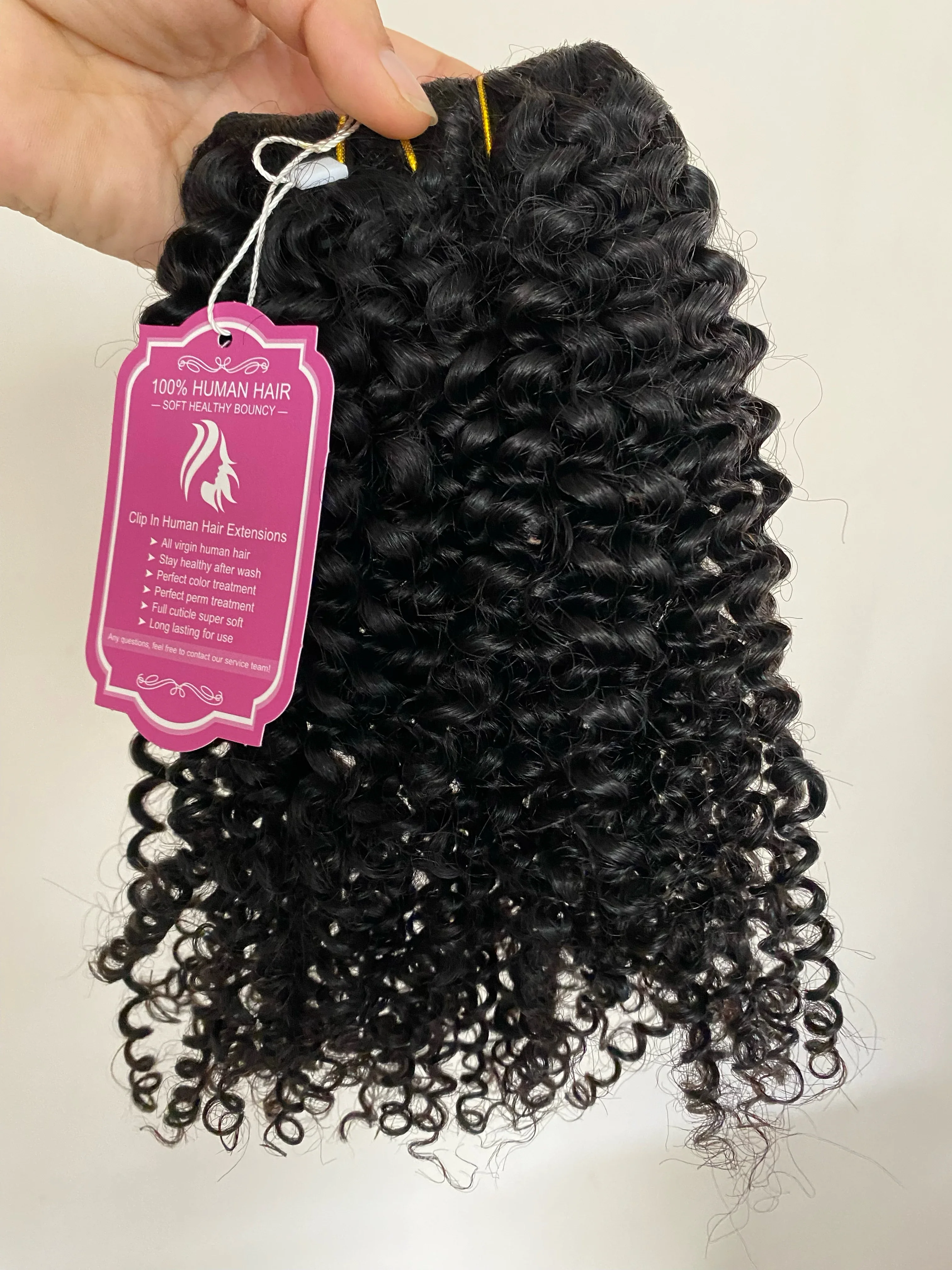 Extensiones rizada con clip 16” 2