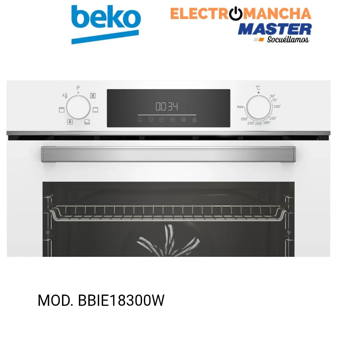 HORNO BEKO BBIE18300W MULTIFUNCION CRISTAL BLANCO  2