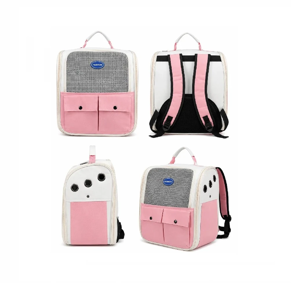 Mochila transportadora kawai rosada talla única