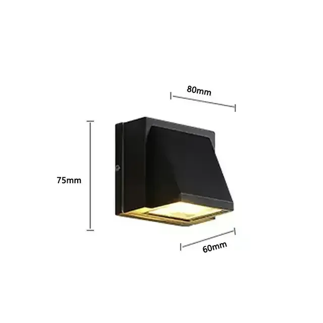APLIQUE LED NEGRO OSLO 6500K 2