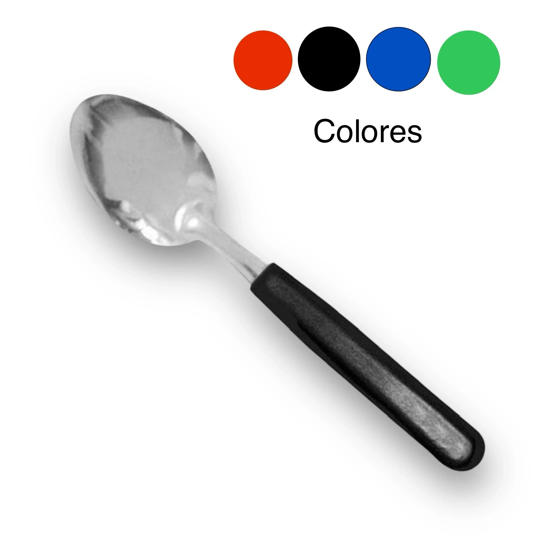 CUCHARA DE MESA CABO PLASTICO X12