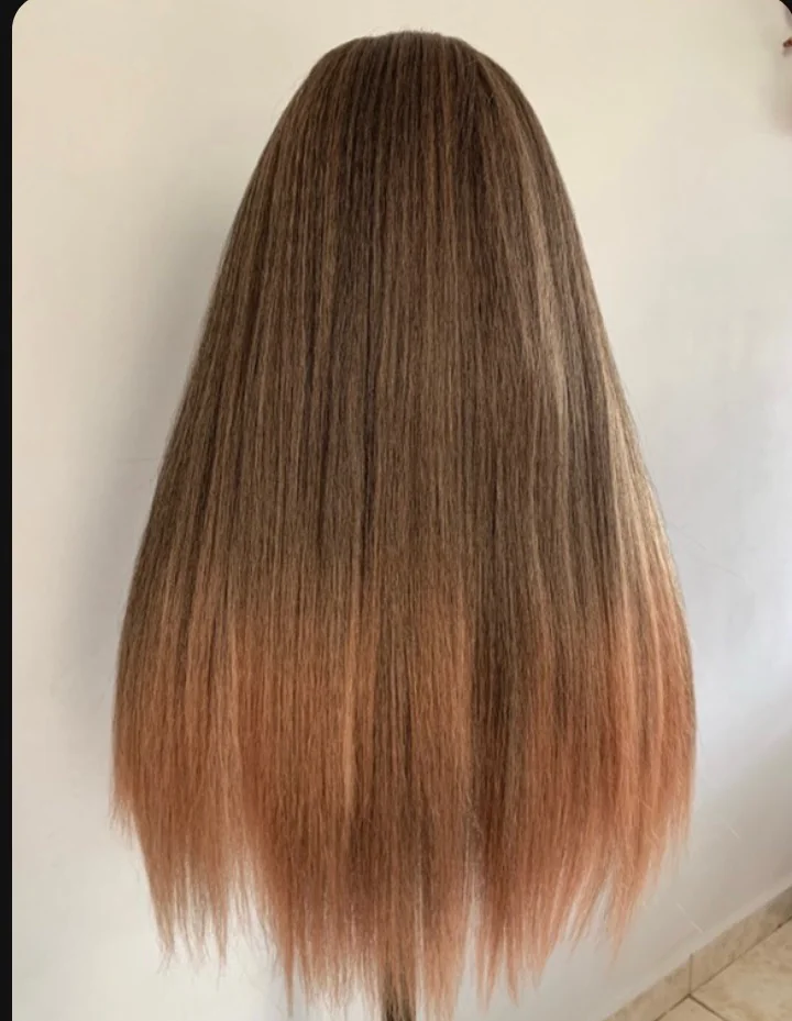 Peluca yaki con diadema 22” 2
