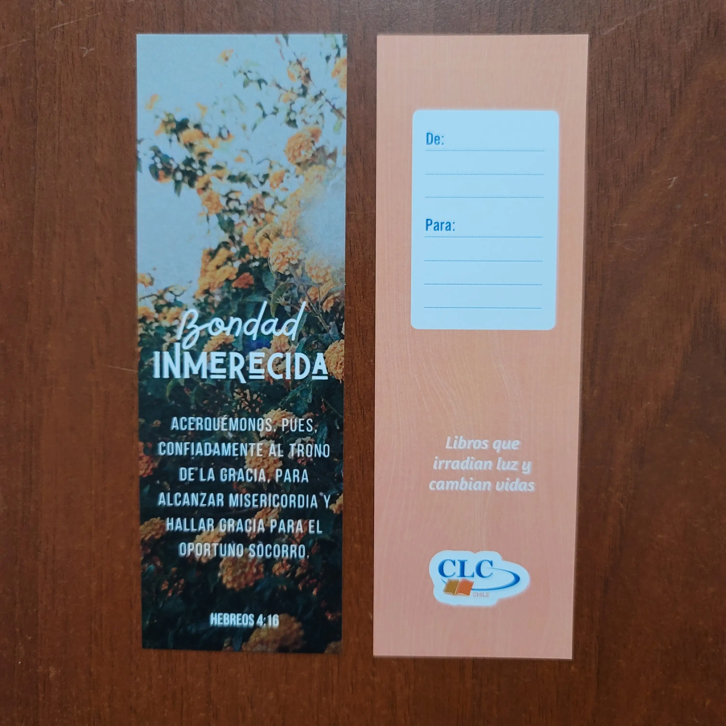 Marcapáginas Hebreos 4:16