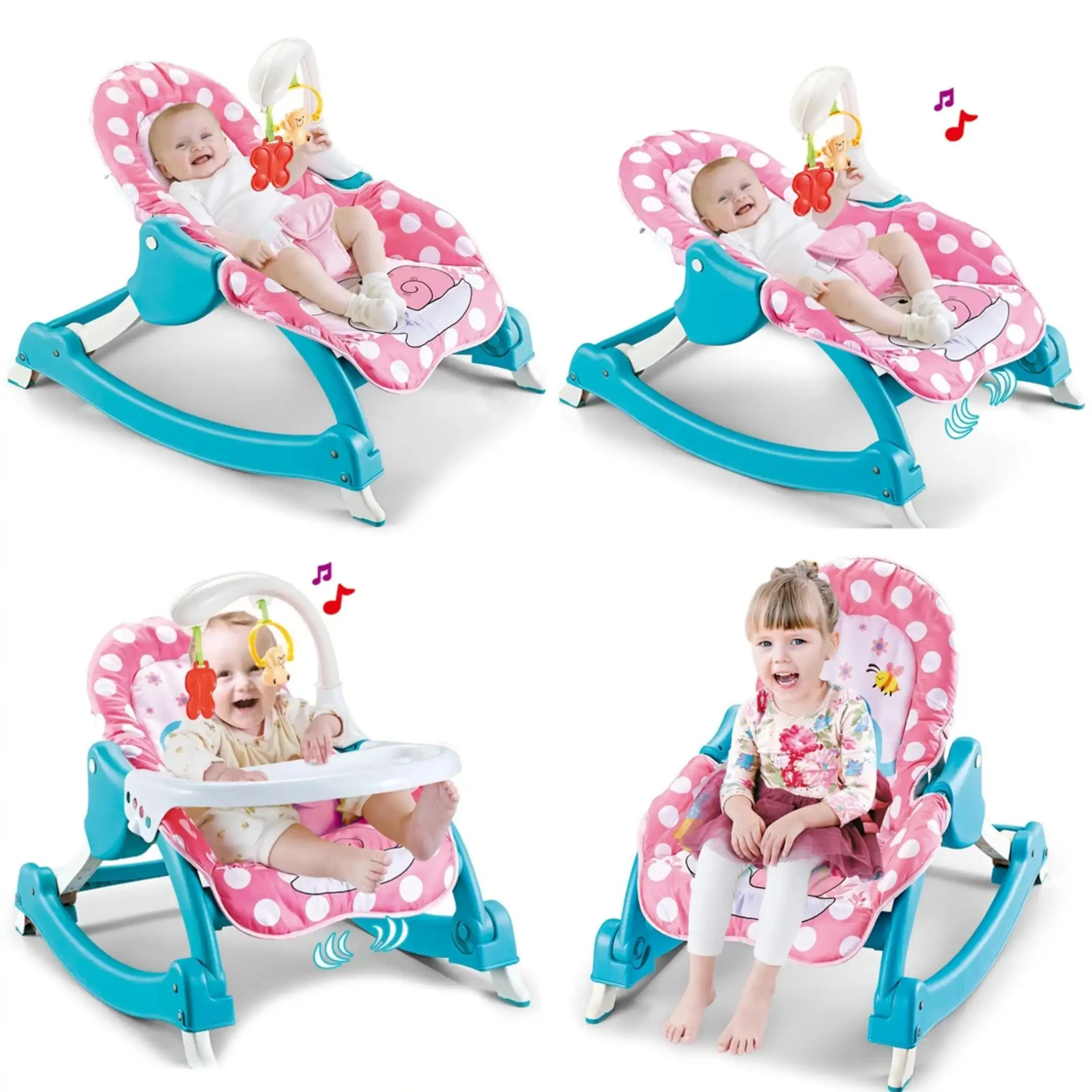 Silla Mecedora, Vibradora y Musical 3 en 1 4