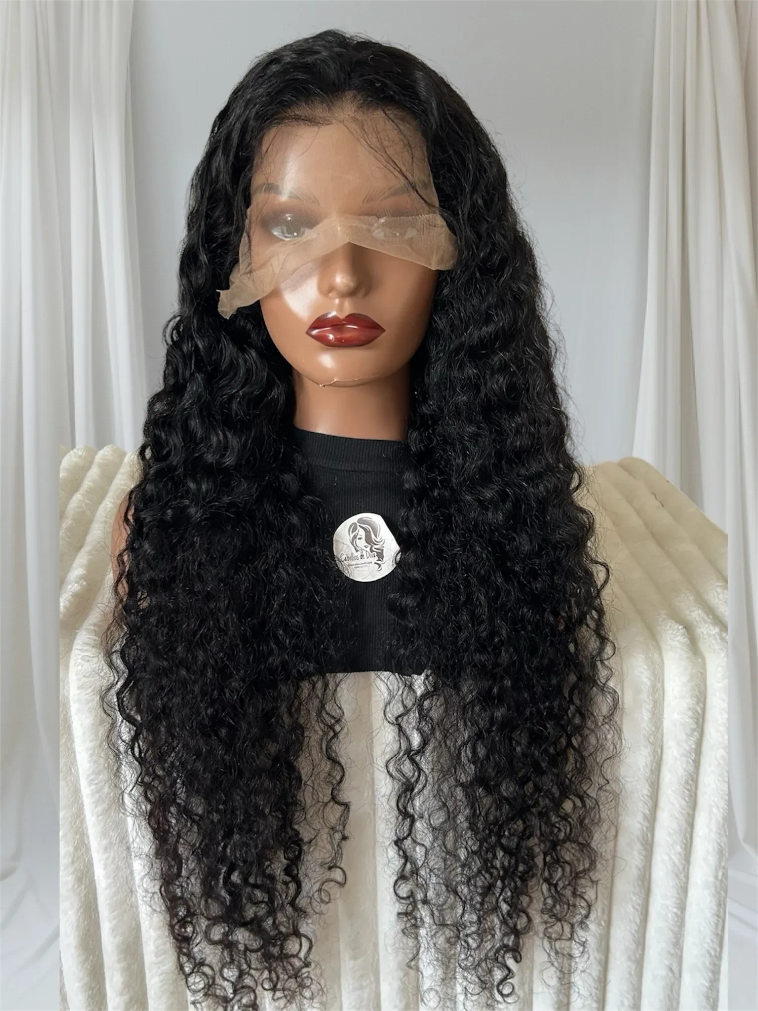 Peluca cabello humano de 34 pulgadas, frontal lace 13x4 2