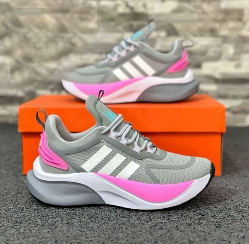 Adidas Napoli Dama Gris rosa