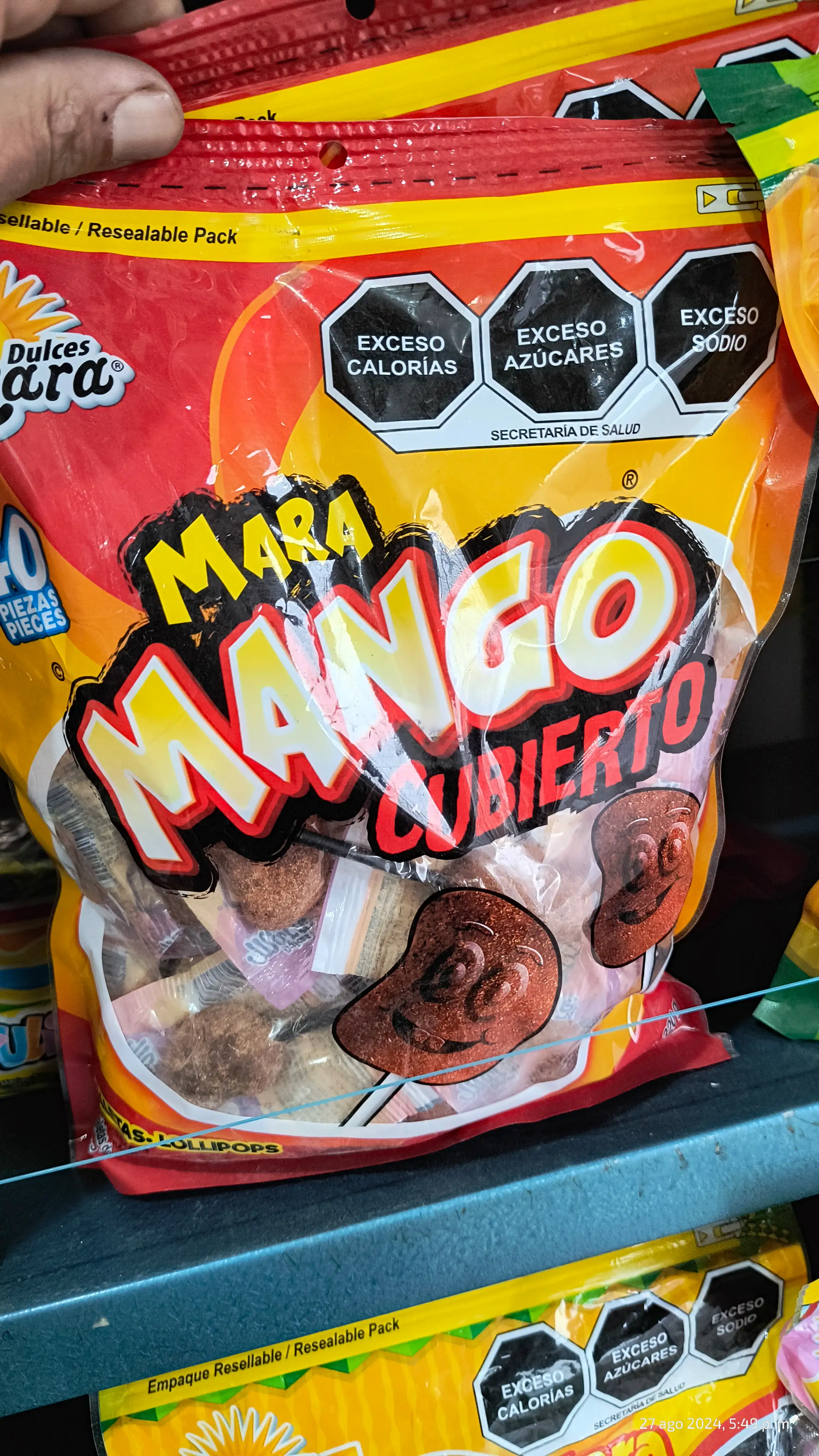 Mango cubierto