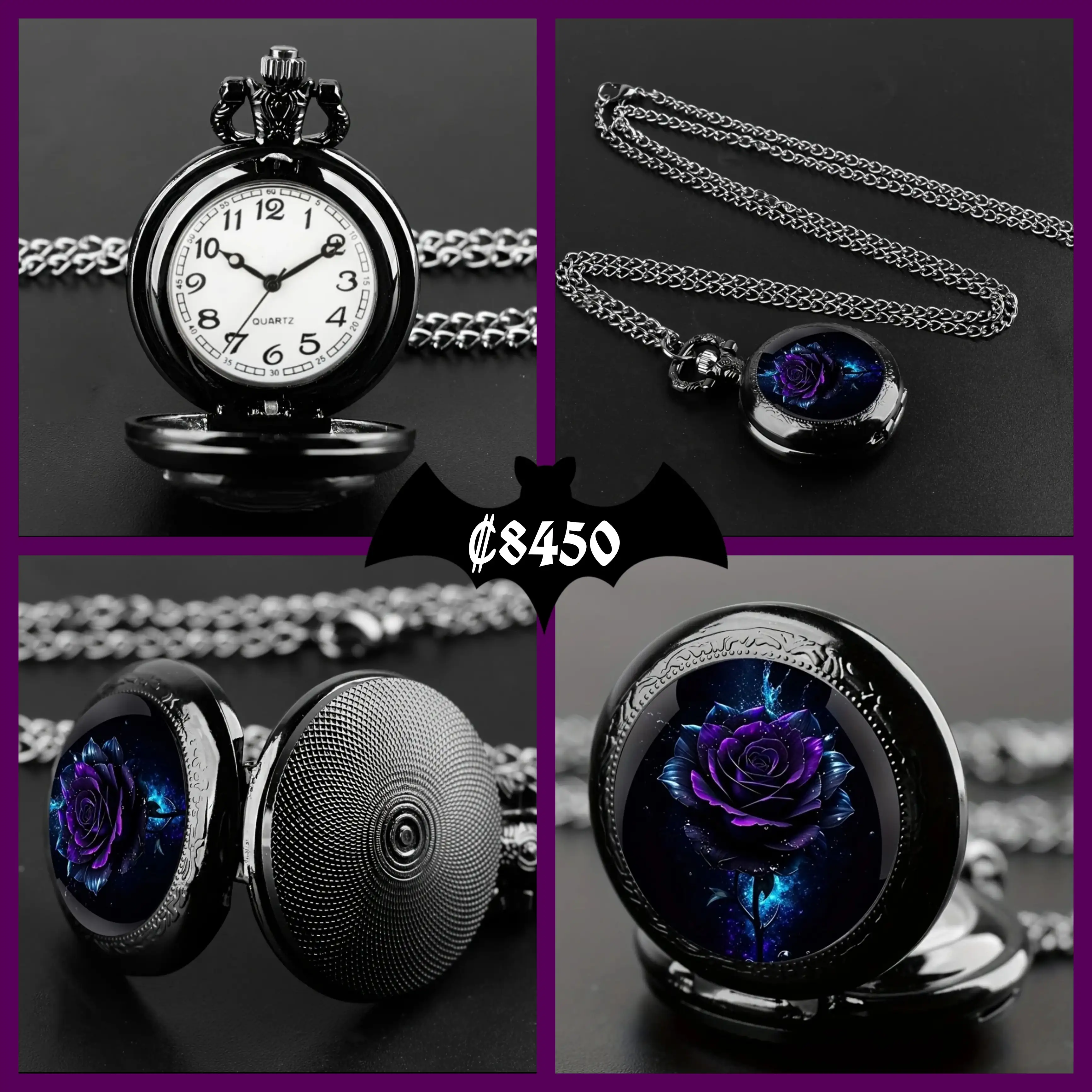 Reloj de bolsillo de rosa