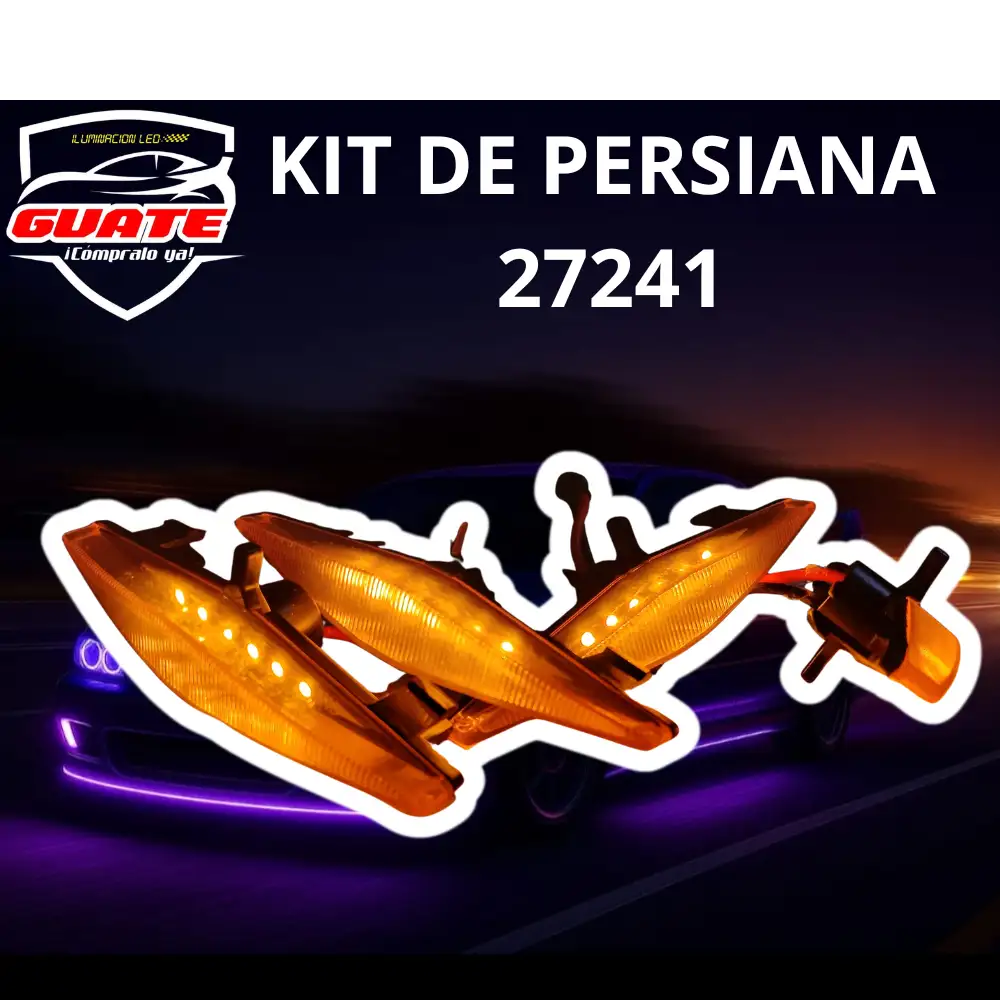 LUCES DE PERSIANA ÁMBAR