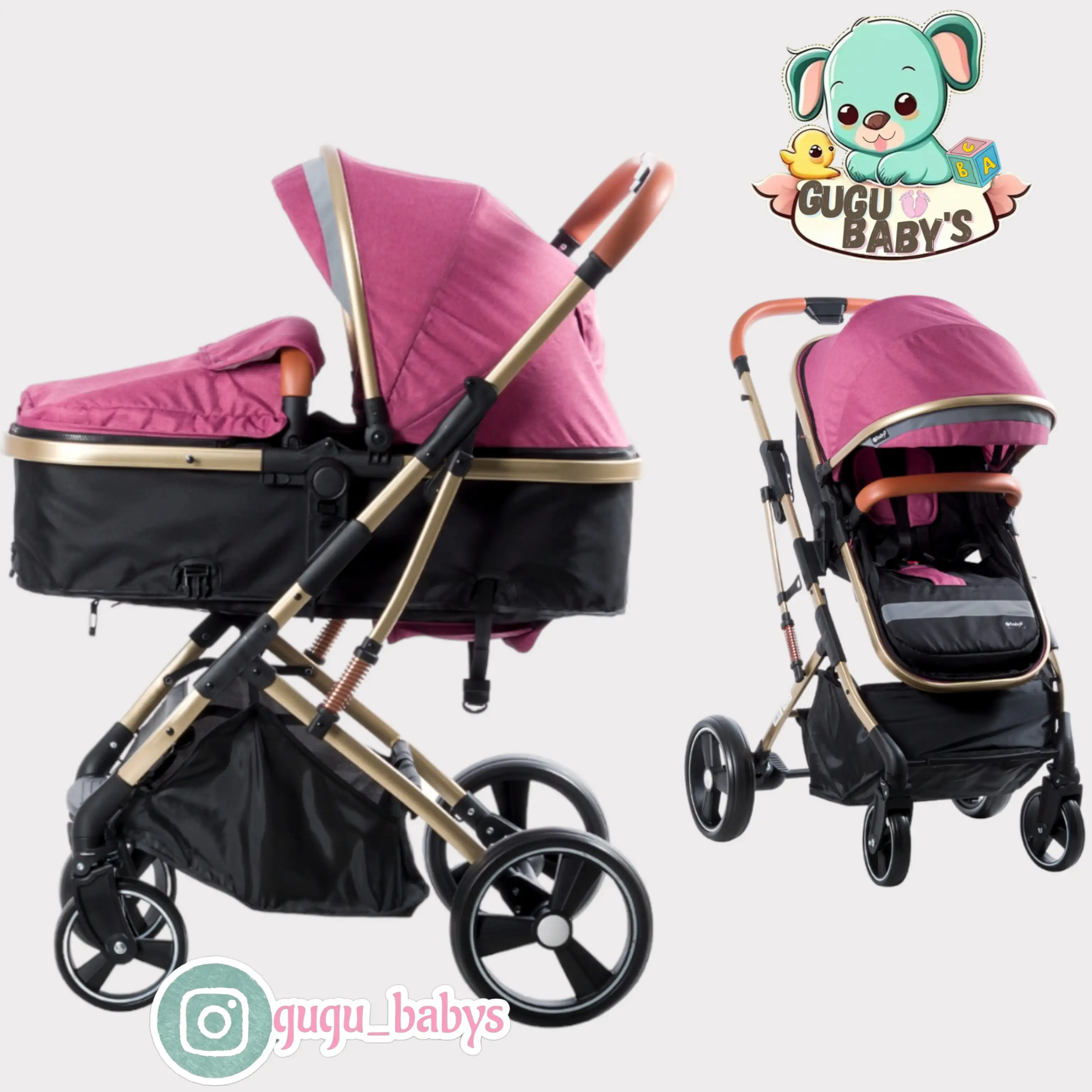 Coche moises e-baby niña 