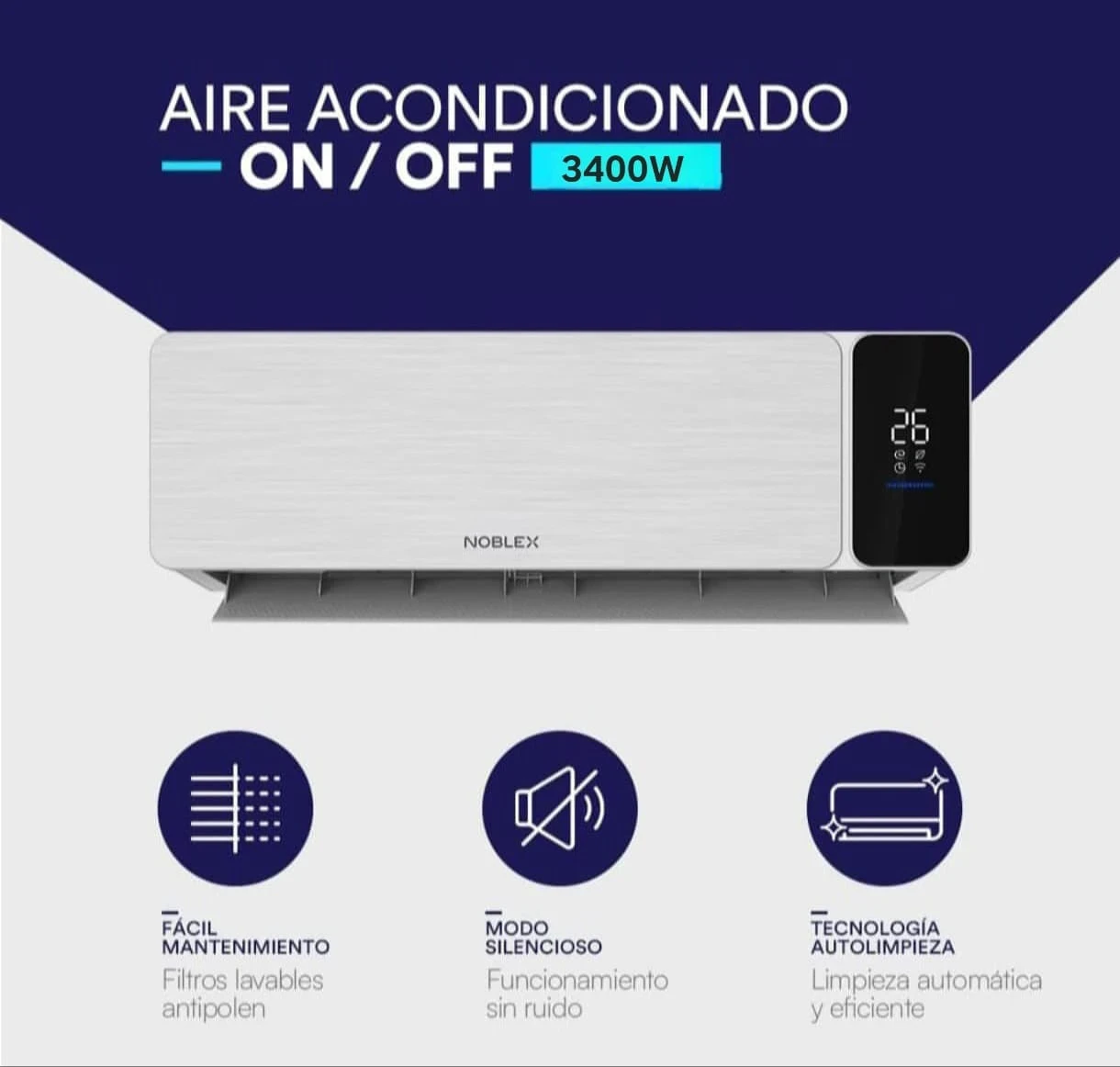 A.ACC NOBLEX 3400w FRIO/CALOR 