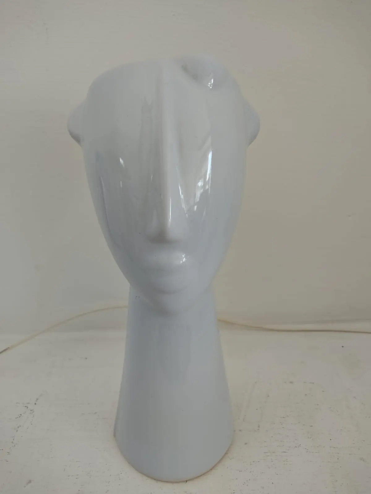 Florero mujer africana Blanco 