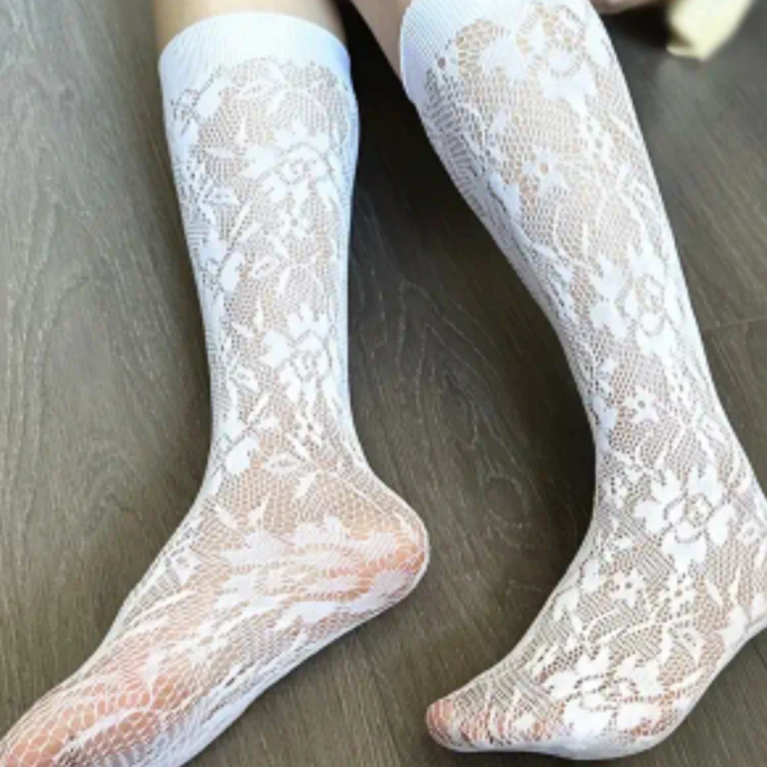 MEDIAS BLANCAS LARGAS  2