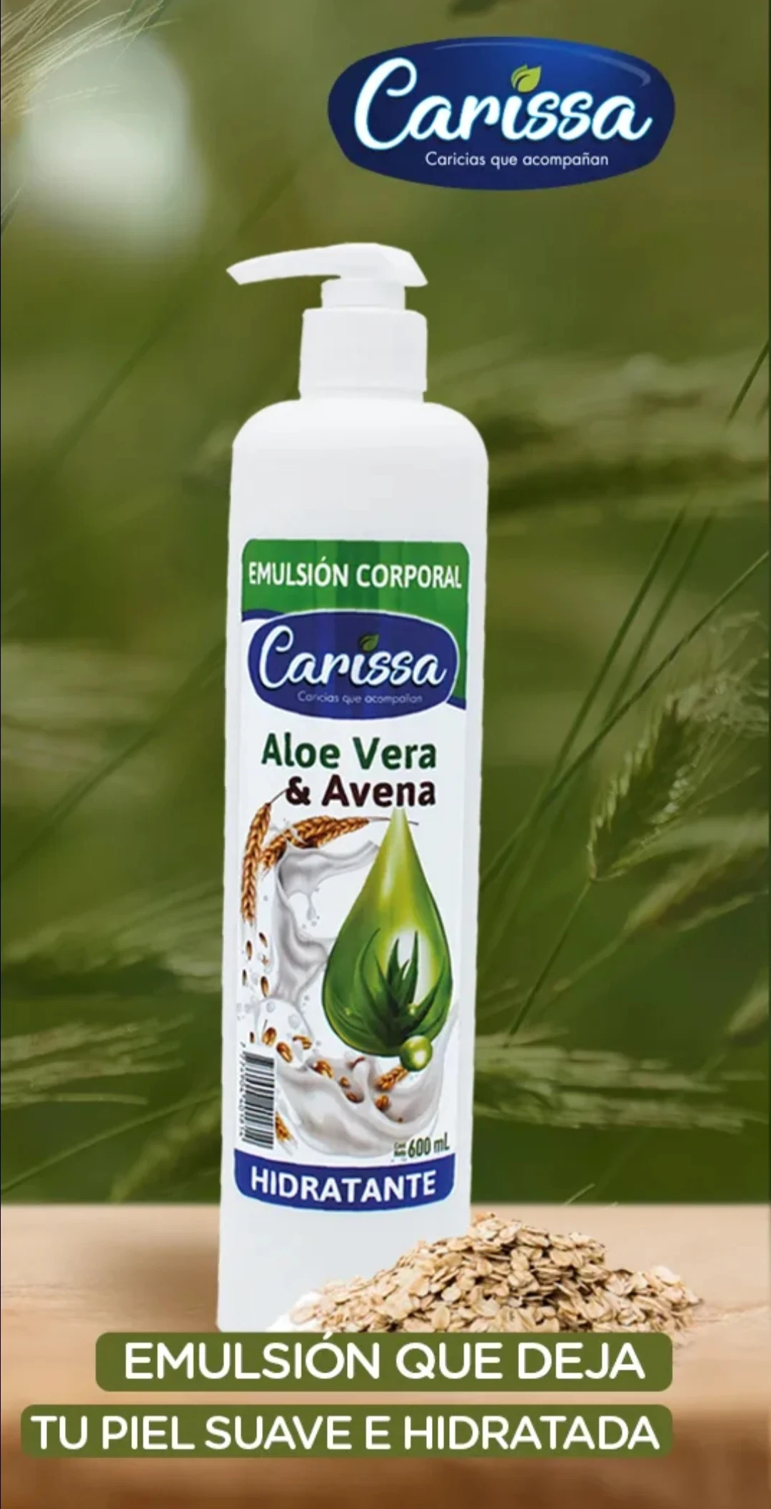 CARISSA ALOEVERA Y AVENA 600ml
