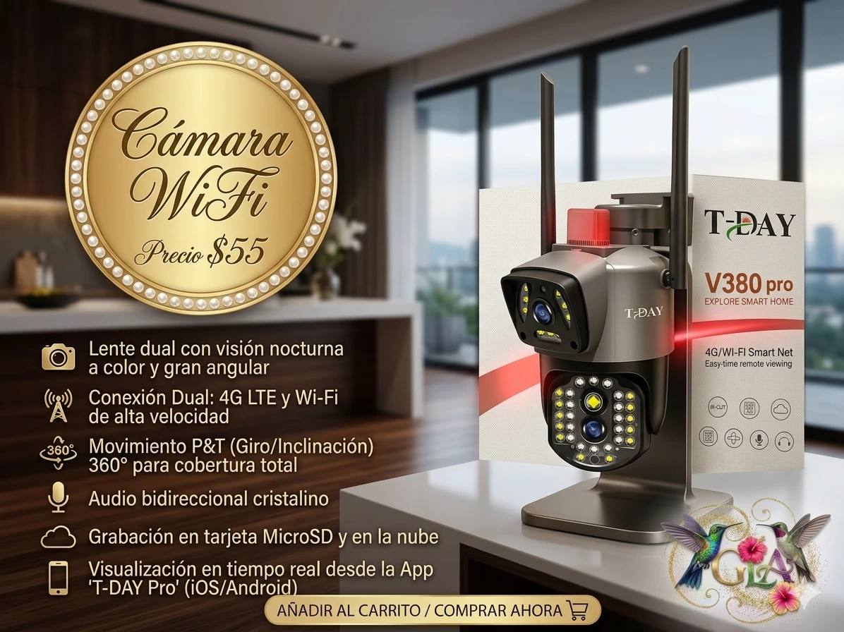 Canara wifi con sensor xe movimiento 